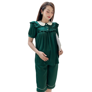 Lotus Silk B425 Conjunto de ropa de maternidad informal anticontracción Diseño minimalista Buen precio Logotipo personalizado No decolorado - Product Image 1