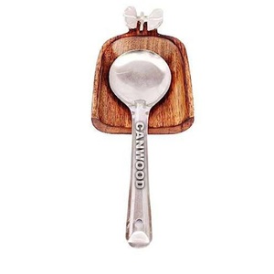 Utensilios de cocina únicos, accesorios de cocina de madera ecológicos naturales, soporte para cuchara de madera de Acacia, descanso para cuchara de madera - Product Image 1