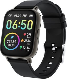 Smart <b>Watch</b> Fitness Tracker 1.69' Touch Screen Heart Rate Sleep Monitor Step Counter Men Women IP68 Waterproof Plastic Case - Product Image 1