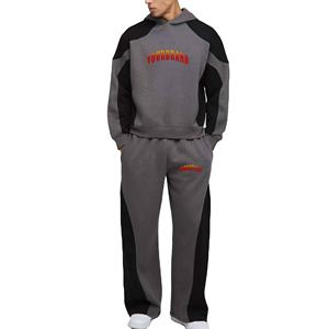 Ensemble de survêtement d'hiver pour homme 2026 avec logo personnalisé OEM, fermeture éclair, polyester/coton, jogging et sweat à capuche 2 pièces, réfléchissant, écologique, uni - Product Image 1