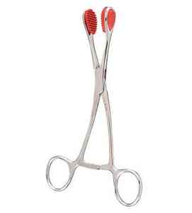 คีมคีบลิ้นแบบโค้งที่หนีบสำหรับผ่าตัดทำจากสเตนเลสสตีล - Product Image 6