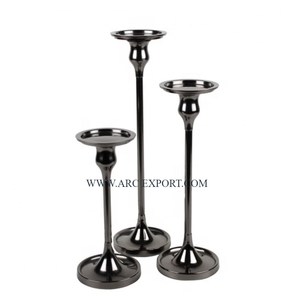 Superior Quality <b>Black</b> Polished <b>Metal</b> Stainless Steel 5 Arms Candelabra <b>Candle</b> <b>Holders</b> for Tableware Decoration <b>Candle</b> <b>Holders</b> - Product Image 3