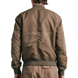 Top Trending Men's Bomber Jacket 2025 Venta caliente Nuevo diseño Chaqueta de invierno Chaqueta de bombardero para hombres - Product Image 2