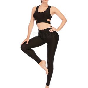 Vêtements de fitness pour femmes taille haute sans couture Service OEM ensemble legging et soutien-gorge avec fermeture élastique pour le yoga - Product Image 1