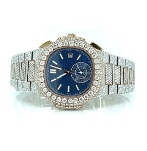 Reloj de diamantes unisex de lujo con logotipo personalizado de alta demanda con logotipo personalizado disponible a un precio asequible desde la India - Product Image 1