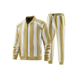 ชุดวอร์ม2ชิ้นแขนยาวมีซิปสำหรับเล่นกีฬาสำหรับผู้ชายชุดวอร์มแขนยาวติดโลโก้ด้านหน้าสำหรับเล่นกีฬาในฤดูหนาว - Product Image 5