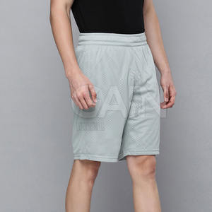 กางเกงขาสั้นตาข่ายสำหรับผู้ชายกางเกงขาสั้นตาข่ายผ้าฝ้ายแบบหลวมระบายอากาศได้ดีน้ำหนักเบา - Product Image 2