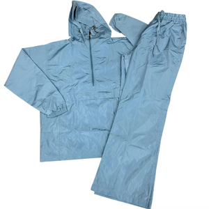 High Quality Casual Solid Breathable Windbreaker Jacket Two Piece Windbreaker Set for Men Wholesale Tracksuits - Product Image 5