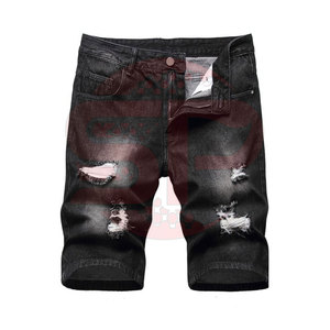 Pantalones cortos de hombre de material vaquero cómodo precio barato último diseño venta al por mayor - Product Image 1
