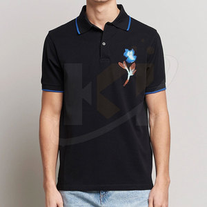 Venta en línea Nuevo diseño Absorbe la humedad Transpirable Hombres Bordado Polo Camisetas Tallas grandes Ropa Bordado Polo Camisetas - Product Image 5