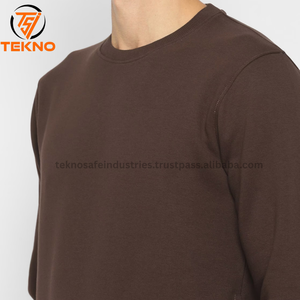 Sweats à capuche imprimés sur mesure pour hommes, sweat-shirt à col rond avec logo brodé, tissu polaire 100% coton, streetwear d'hiver - Product Image 5