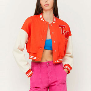 Veste universitaire d'hiver pour femmes, respirante, grande taille, fabrication en usine, meilleur prix de vente, toile écologique, prix bas - Product Image 1