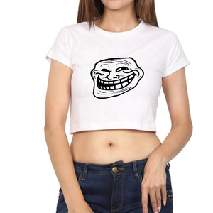 100% coton blanc été Crop hauts pour femmes Femme recadrée femme T-Shirt Femme T-Shirt Crop T-Shirt - Product Image 1