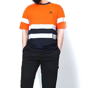 Camiseta de Seguridad Transpirable de Alta Visibilidad, Reflectante, Certificada CE, Ropa de Trabajo, Prenda de Construcción, Manga Corta - Product Image 3