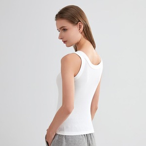 Prix de gros et débardeurs en coton tricoté sexy personnalisés pour femmes - Product Image 4