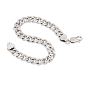 Bracelet chaîne en argent sterling 925 oxydé Boho Design minimaliste bijoux de mode pour elle prix de gros en vrac - Product Image 2