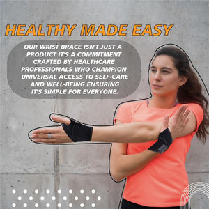 Bandeau de poignet en néoprène pour la salle de sport, le yoga, la musculation - Soutien de compression réglable, respirant pour la protection de l'arthrite - Product Image 5