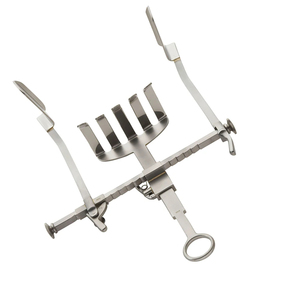 Retractor de autorretención Naunton Morgan, hoja central, cuchillas laterales fijas, instrumento quirúrgico, Retractor Naunton Morgan - Product Image 5