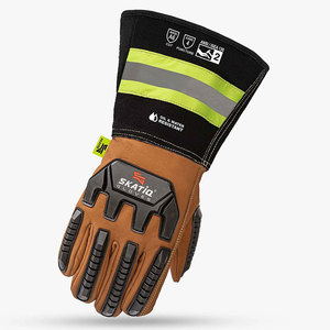 SG-7055 SKATIQ ORIGINAL Gant en peau de chèvre résistant à l'huile avec 5 manchettes avec protection contre les coupures (IMPACT) - Product Image 2