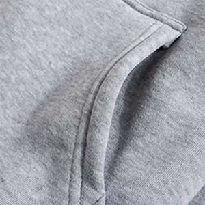 Nouveau sweat-shirt pour homme tendance, grande taille, manches longues, polaire, poches, coupe ample, motif uni, hiver, écologique - Product Image 3