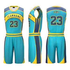 Maillot de basket-ball réversible 100% polyester personnalisé personnalisable pour hommes ensemble d'uniformes d'entraînement respirants bon marché - Product Image 3