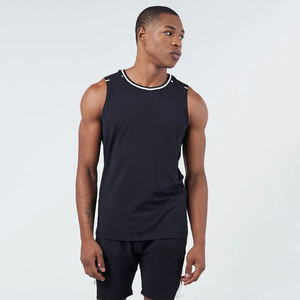 Custom High Quality Men Gym Workout Wear <b>Vest</b> Fitness Tank Top Sleeveless Men Tank Top In <b>Black</b> Color - Product Image 1