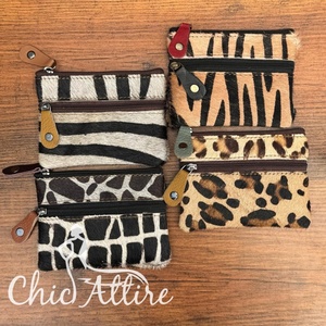 2025กระเป๋าสตางค์ใส่เหรียญของผู้หญิงกระเป๋าใส่เหรียญหนังแท้พิมพ์ลายสัตว์มีซิปขนาดเล็กกระเป๋าใส่เหรียญกระเป๋าถือแบบข้อมือ - Product Image 1