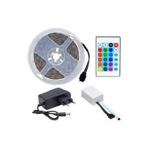 Circuito di animazione striscia LED 5 metri RGB senza SILICONE + SET adattatore (4251)
