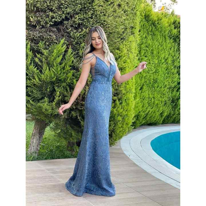 Stars Women's Embroidered Lurex Fabric Stone Embroidered Evening Dress My3266 3266