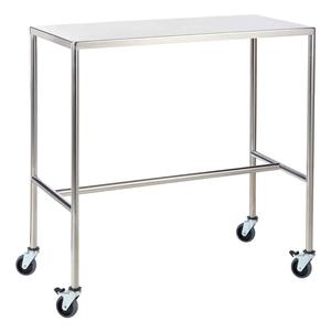 Carrito de Instrumentos Moderno de Estilo Industrial con Estantes Individuales de Acero Suave Blanco+Plateado, 4 Ruedas Silenciosas, Fácil de Limpiar para Hospital - Product Image 3