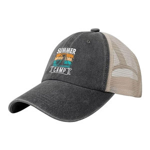 Gorro de Béisbol de Lona de Moda para Campamento de Verano, Unisex, Transpirable, Impermeable, para Deportes al Aire Libre, Viajes, Malla Trasera, Estilo Camionero, para Papá, Golf - Product Image 1