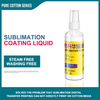 Revêtement de sublimation de bouteille de pulvérisation de Offre Spéciale 100ml pour le liquide de prétraitement de tissu de coton