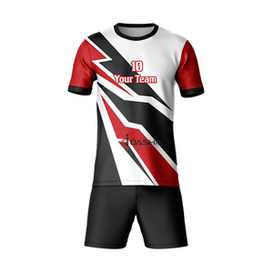 Sublimación transpirable Logotipo personalizado Uniforme de fútbol Ropa deportiva Uniformes Conjunto Entrenamiento Ropa de equipos de fútbol para adultos - Product Image 1