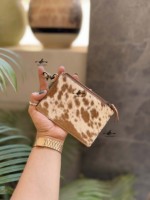 Dompet Kartu Kulit Sapi Asli Model Clutch Stylish, Penahan Kartu ATM, Gaya Western, Multifungsi, Diskon Besar