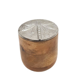 Aluminum & <b>Glass</b> Round Box With Lid Gold Colour Favour Box With Clear Lid <b>for</b> <b>Decoration</b> Handmade Customized - Product Image 6