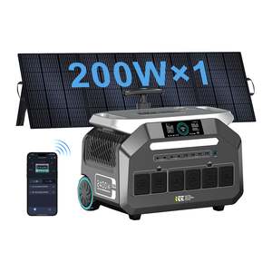 LiFePO4 Battery MPPT Pure Sine Wave 2400w 2048WH rechargeable portable electric power station <b>generator</b> portable power station - Product Image 1
