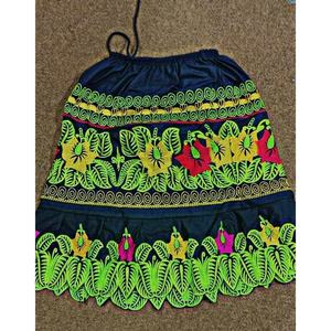 กระโปรงโพลีนีเชียลำลองสำหรับผู้หญิงชุดฮาวายผ้าคอตตอนปักลายดีไซน์ราคาถูกบริการ OEM - Product Image 1