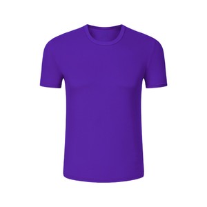 T-shirt à séchage rapide, prix d'usine du Bangladesh et de la Chine, logo personnalisé imprimé, col rond, manches courtes, t-shirt de sport, publicité, travail - Product Image 4