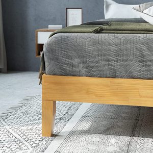 Cama de lujo con cabecero alto de madera, diseño de cama doble, moderna, TH-H8537 - Product Image 4