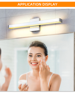 Modern LED Wall Lamp Aluminum Alloy Rectangular Warm White 3500K <b>Bathroom</b> Vanity <b>Light</b> Surface Mounted Dimmable - Product Image 5