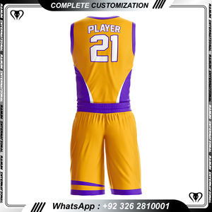 Uniforme de Baloncesto Hecho en Pakistán, Uniforme de Baloncesto de Estilo Superior, Uniforme de Baloncesto Personalizado para Adultos - Product Image 3