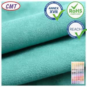 100% البوليستر جلد مدبوغ سويدي محبوك من الألياف الدقيقة للأحذية - Product Image 1