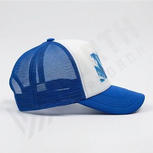 Gorra de Béisbol Personalizada con Logotipo en el Panel, Estilo Camionero, Malla de Algodón Impermeable con Logotipo Personalizado, Gorra de Camionero Transpirable para Deportes - Product Image 3