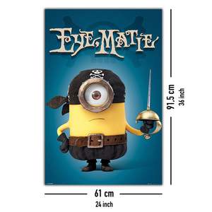 Póster de Minions con Diseño de Arte Moderno, Lienzo con Marco Negro - Product Image 4