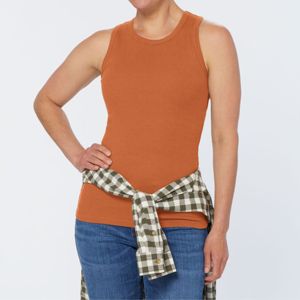 Woman Sleeveless Performance Workout Tank <b>Top</b> Lightweight and Stretchable Sportswear for Running and Gym Training - Product Image 5