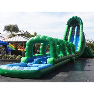 Tobogán Acuático Inflable Gigante de PVC Resistente, Tobogán Acuático Comercial para Exteriores con Piscina de Chapoteo para el Hogar y la Escuela - Product Image 1