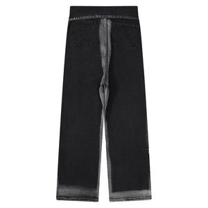 Pantalones Vaqueros Holgados de Estilo Urbano para Hombre, de Algodón de Alta Calidad, Lavado Claro, Estilo Baggy, Talla Grande - Product Image 2