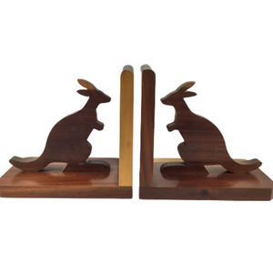 Top Selling OEM Customized Hand-Made Dark Wood <b>Bookends</b> Table Top <b>Bookends</b> Manufacturer - Product Image 2