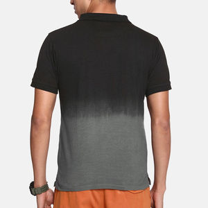 Vente en gros de t-shirt polo écologique pour hommes du fabricant, tissu tricoté de couleur pure de marque, saison d'été, prix bon marché - Product Image 4