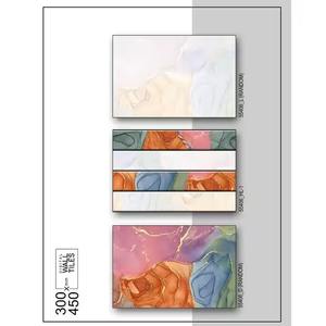 Proveedor directo, azulejos de cerámica de mármol verde de 300x450mm, azulejos de pared esmaltados brillantes impermeables para sala de piscina al aire libre, garantía de 5 años - Product Image 4